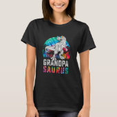 Grandpasaurus Rex Dinosaur Grandpa Saurus Family M Tシャツ (正面)
