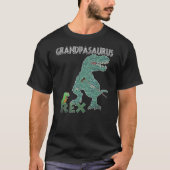 Grandpasaurus Rex Dinosaur with Walking Cane Tシャツ (正面)