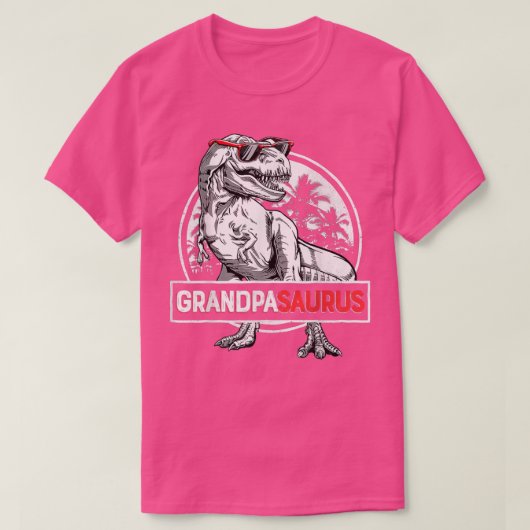Grandpasaurus T Re Dinosaur Grandpa Saurus Family  Tシャツ (デザイン正面)