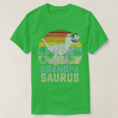 Grandpasaurus T Rex Dinosaur Grandpa Saurus Family Tシャツ (デザイン正面)