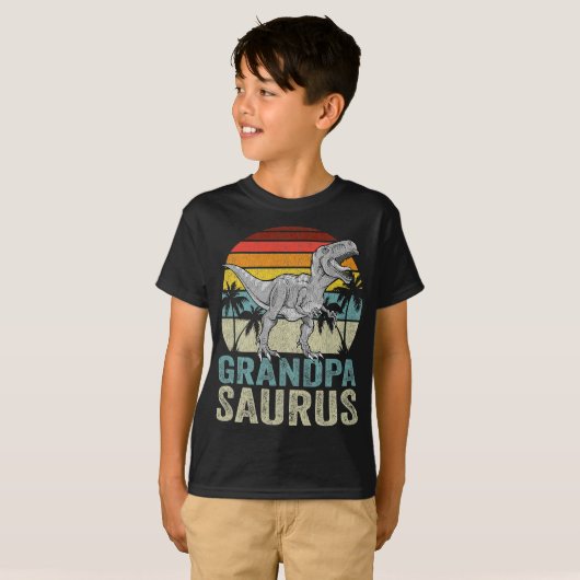 Grandpasaurus T Rex Dinosaur | T-Shirt Tシャツ (正面フル)