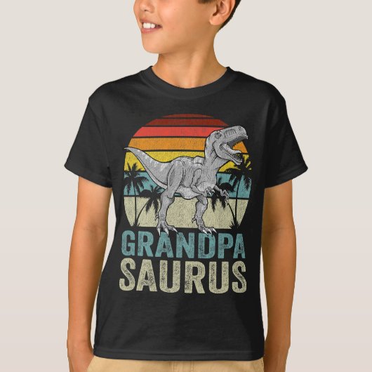 Grandpasaurus T Rex Dinosaur | T-Shirt Tシャツ (正面)