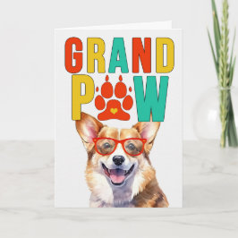 GrandPAWウェルシュコーギーGrandDOG祖父母の日 シーズンカード