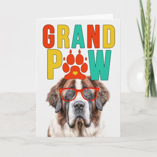 GrandPAWサンバーナルグランドドッグ祖父母の日 シーズンカード (正面)