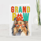 GrandPAWシェトランドグランドDOG祖父母の日 シーズンカード (正面)