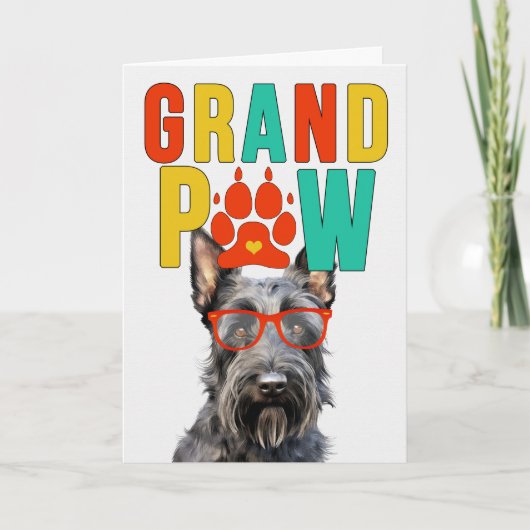 GrandPAWスコットランドGrandDOG祖父母の日 シーズンカード (正面)