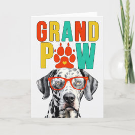 GrandPAWダルマティアングランドドッグ祖父母の日 シーズンカード