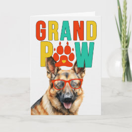 GrandPAWドイツ羊飼いGrandDOG祖父母の日 シーズンカード