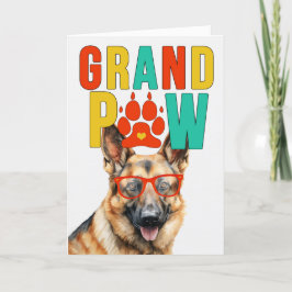 GrandPAWドイツ羊飼いGrandDOG祖父母の日 シーズンカード