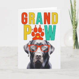 GrandPAWブラックラブラドールGrandDOG祖父母の日 シーズンカード