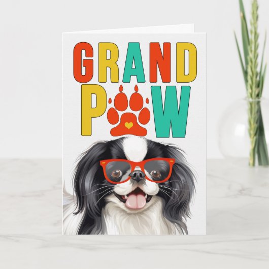 GrandPAW 日本の Chin GrandDOG祖父母の日 シーズンカード (正面)
