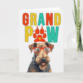 GrandPAW Airedale GrandDOG祖父母の日 シーズンカード