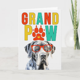 GrandPAW Great Dane GrandDOG祖父母の日 シーズンカード