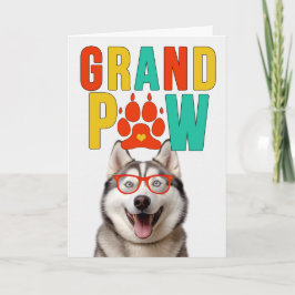 GrandPAW Malamute GrandDOG Grandparents Day シーズンカード