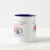 Grandpop最も最高のな手 ツートーンマグカップ (中央)