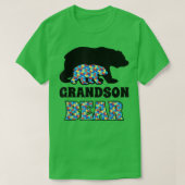 Grandson Bear Autism Awareness  Tシャツ (デザイン正面)