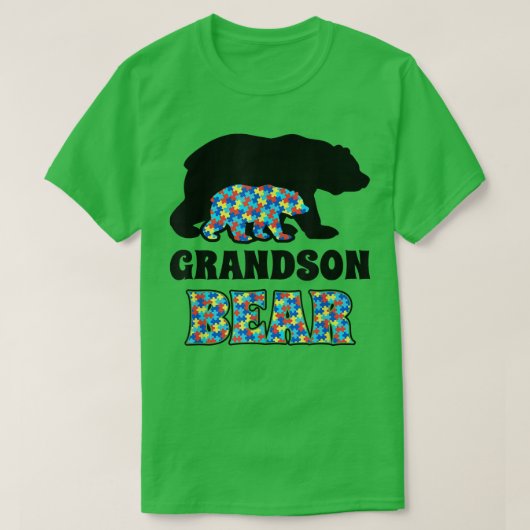 Grandson Bear Autism Awareness Tシャツ (デザイン正面)