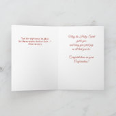 Grandson, Confirmation Congratulations Blessings カード (内部)