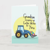 Grandson Easter Wishes Scoop Card カード (正面)