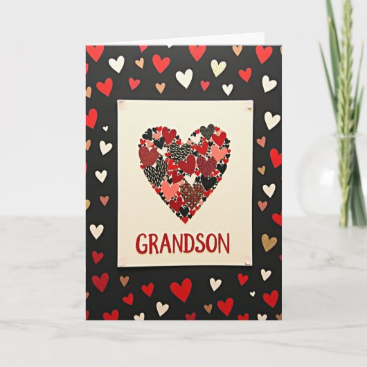 Grandson Heartfelt Love Card カード (正面)