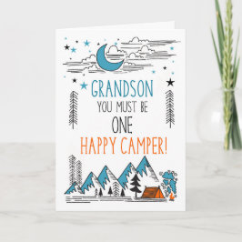 Grandson Summer Camp One Happy Camper カード
