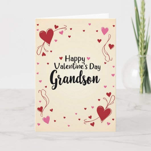 Grandson Valentine Greeting Card カード (正面)