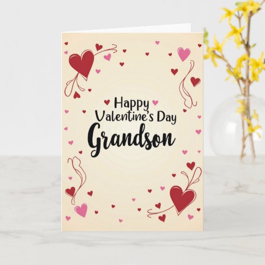 Grandson Valentine Greeting Card カード (黄色い花)