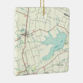 Granger TXヴィンテージマップ セラミックオーナメント (右)