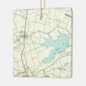 Granger TXヴィンテージマップ セラミックオーナメント (左)