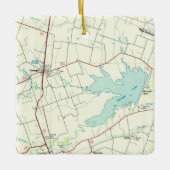 Granger TXヴィンテージマップ セラミックオーナメント (正面)
