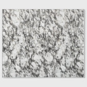 Graniteテクスチャ |黒の大理石の背景 ラッピングペーパー (フラット)