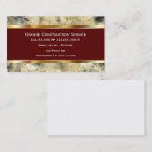 Granite Construction 名刺 (正面/裏面)