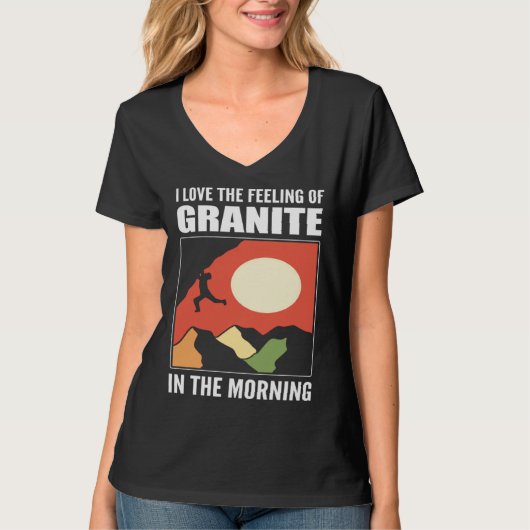Granite in Morning Backcountry Hiker Tシャツ (正面)