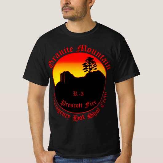 Granite Mountain Interagency Hot Shot Crem Tシャツ (正面)