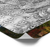 Granite Rock Cliff Frameあなたの写真を追加 ポスター (角)