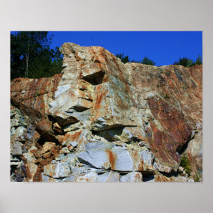 Granite Rock Cliff Nature ポスター