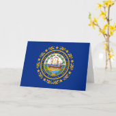 Granite Stater Flag, Flag of New Hampshire カード (黄色い花)