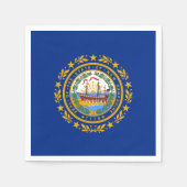 Granite Stater Flag, Flag of New Hampshire スタンダードカクテルナプキン (正面)