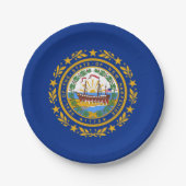 Granite Stater Flag, Flag of New Hampshire ペーパープレート (正面)