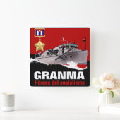 GRANMA スクエア壁時計 (ホーム)