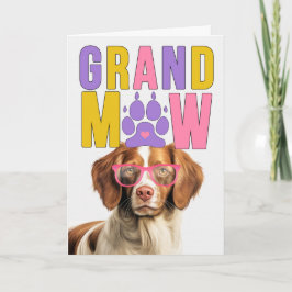 GranMAW Brittany Spaniel GrandDOG Grandparents Day シーズンカード