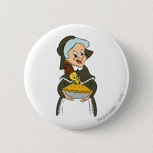 Granny and TWEETY™ Pie 缶バッジ (正面)