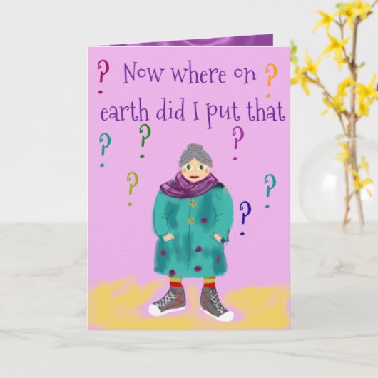 Granny Birthday Card 2 カード (黄色い花)