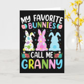 Granny Bunny My Favorite Bunnies Call Me Granny Ea カード (黄色い花)