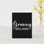 Granny Est 2026 New Matching Mother To Be 2026 カード (黄色い花)
