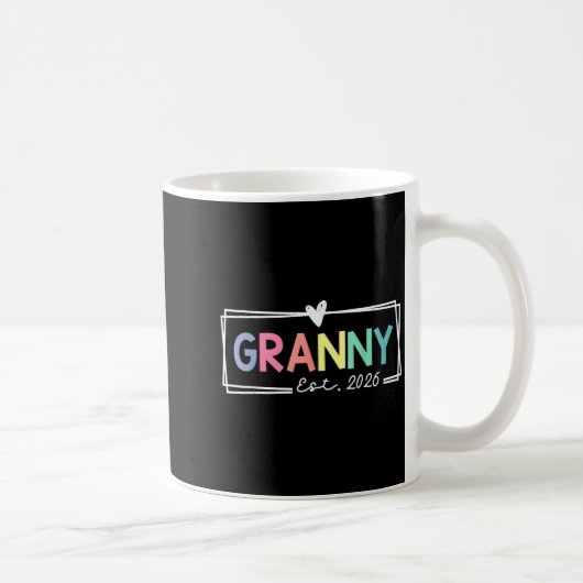Granny Est 2026 Promoted To Grandma 2026 For Grand コーヒーマグカップ (右)