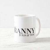 Granny or Grammy Established Custom Year Modern  コーヒーマグカップ (正面右)