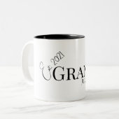 Granny or Grammy Established Custom Year Modern  ツートーンマグカップ (正面左)