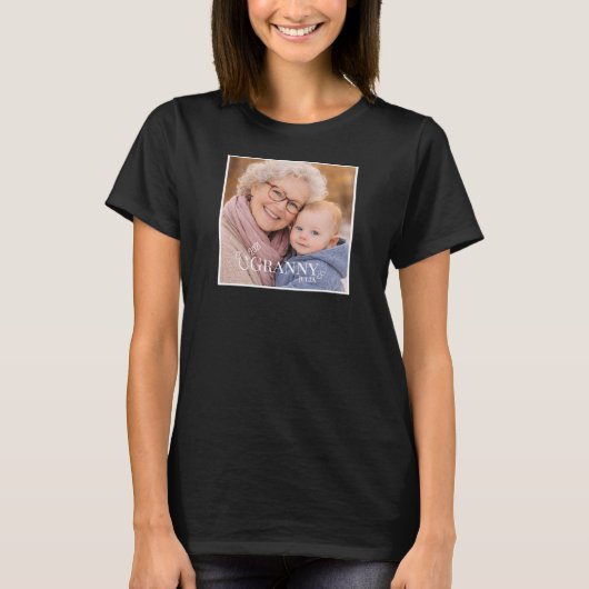 Granny or Grammy photo Established Year Heart Tシャツ (正面)