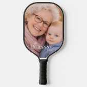 Granny Photo Established Year Modern  ピックルボールラケット (裏面)